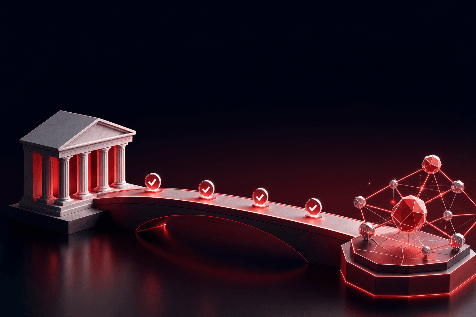 Ilustração editorial para o artigo "O Que Significa "Banco Compatível com Cripto" de Verdade em 2025".